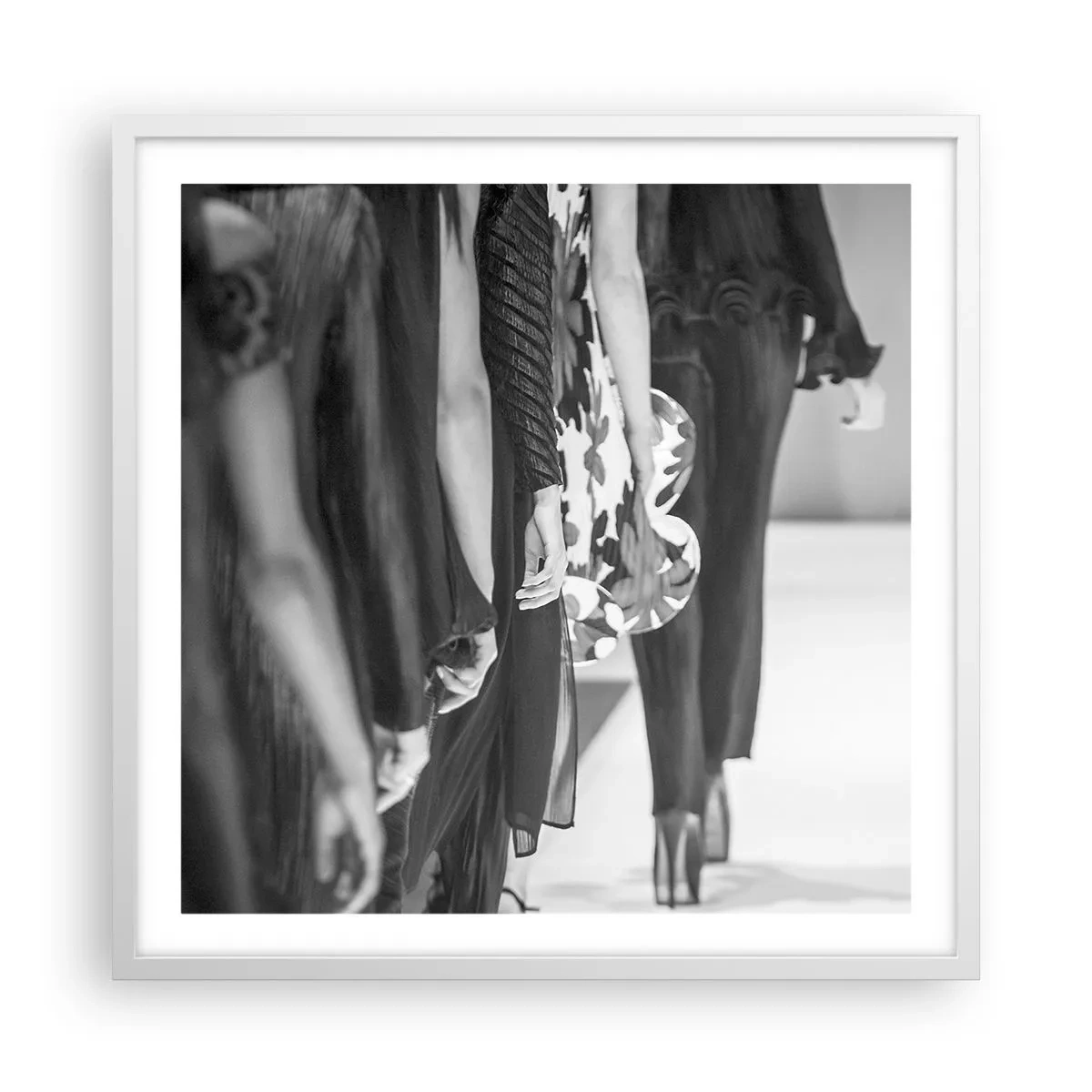 Poster in cornice bianca - Sfilata in stile - 60x60 cm