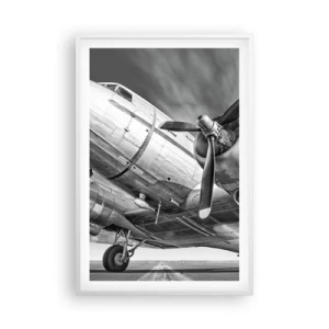 Poster in cornice bianca - Sempre pronto al volo - 61x91 cm