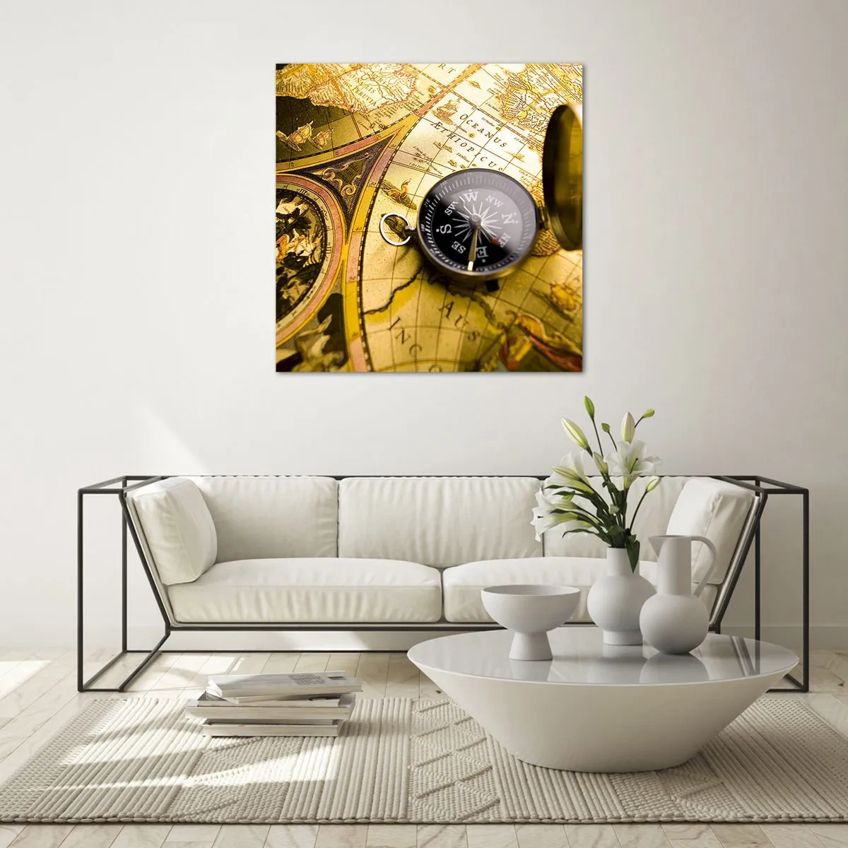 Quadro su vetro - Forse all'estremità del mondo? - 70x70 cm