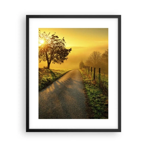 Poster in cornice nera - Pomeriggio di miele - 40x50 cm