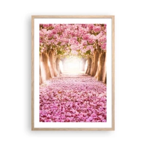 Poster in cornice rovere chiaro - La strada verso il paradiso - 50x70 cm