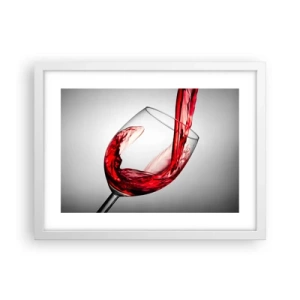 Poster in cornice bianca - Colore - movimento - suono - 40x30 cm