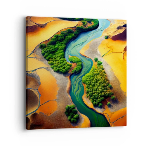 Quadro su tela - Stampe su Tela - Il fiume della vita - 30x30 cm