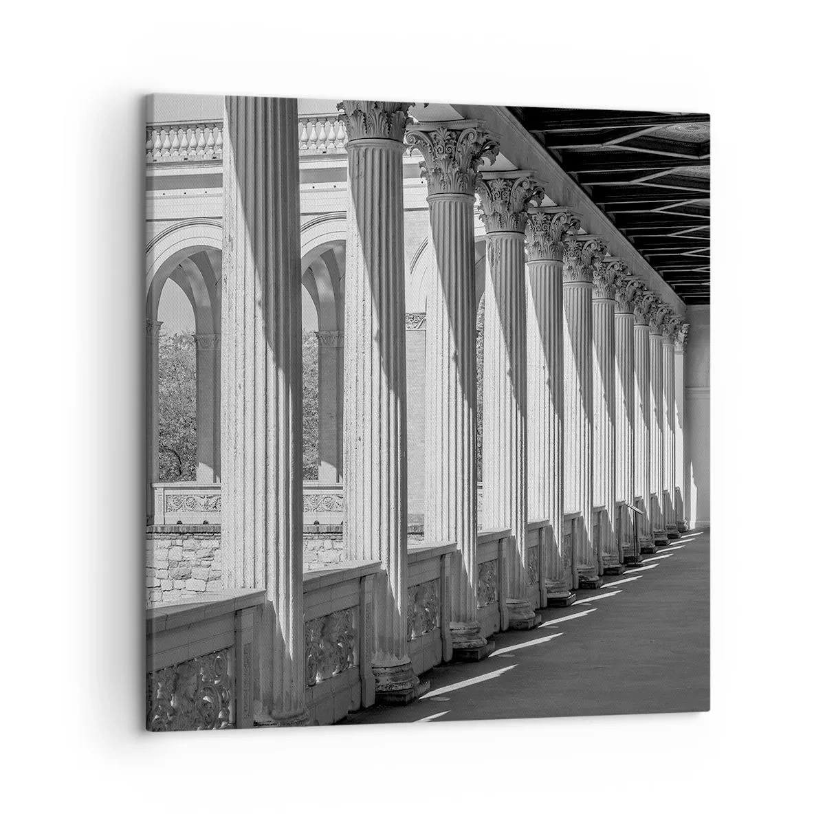 Quadro su tela - Stampe su Tela - Portico soleggiato - 50x50 cm