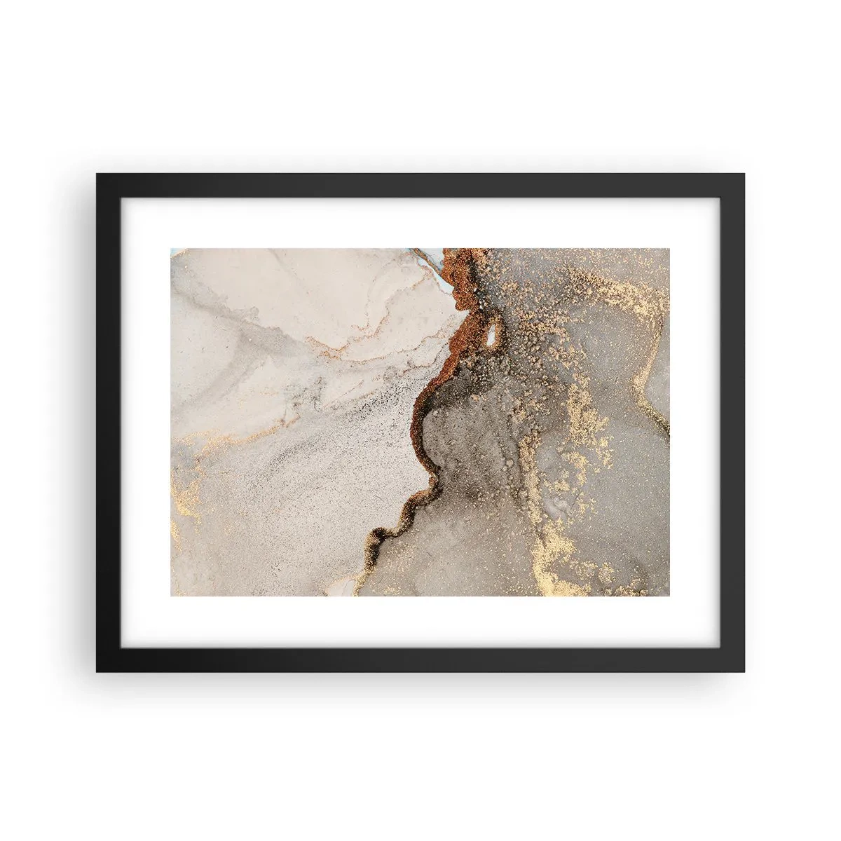 Poster in cornice nera - Ai confini del colore - 40x30 cm