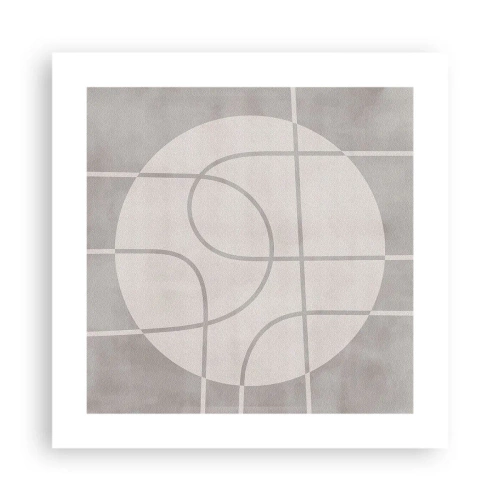 Poster - Tondo e dritto - 40x40 cm