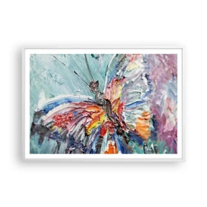 Poster in cornice bianca - Dipinto dalla natura - 100x70 cm