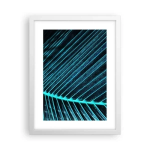 Poster in cornice bianca - La struttura del verde - 30x40 cm