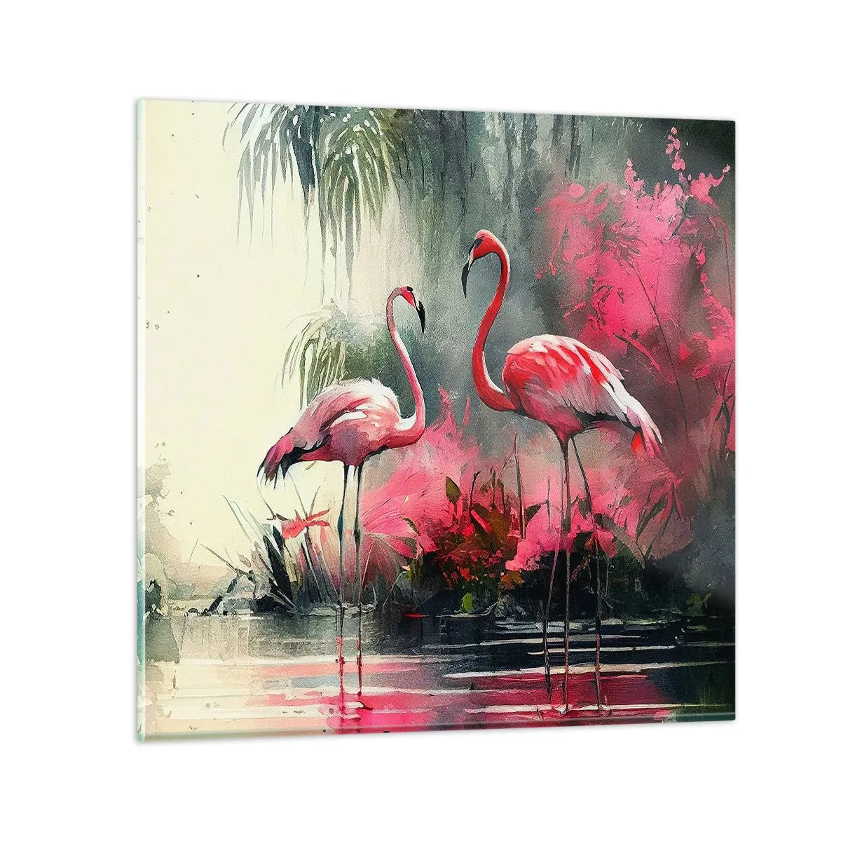 Quadro su vetro - Lezione di naturale eleganza - 50x50 cm