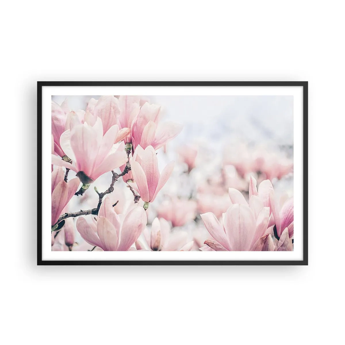 Poster in cornice nera - Ideale di delicatezza - 91x61 cm