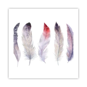 Poster - Delicate come una nebbia multicolore - 50x50 cm