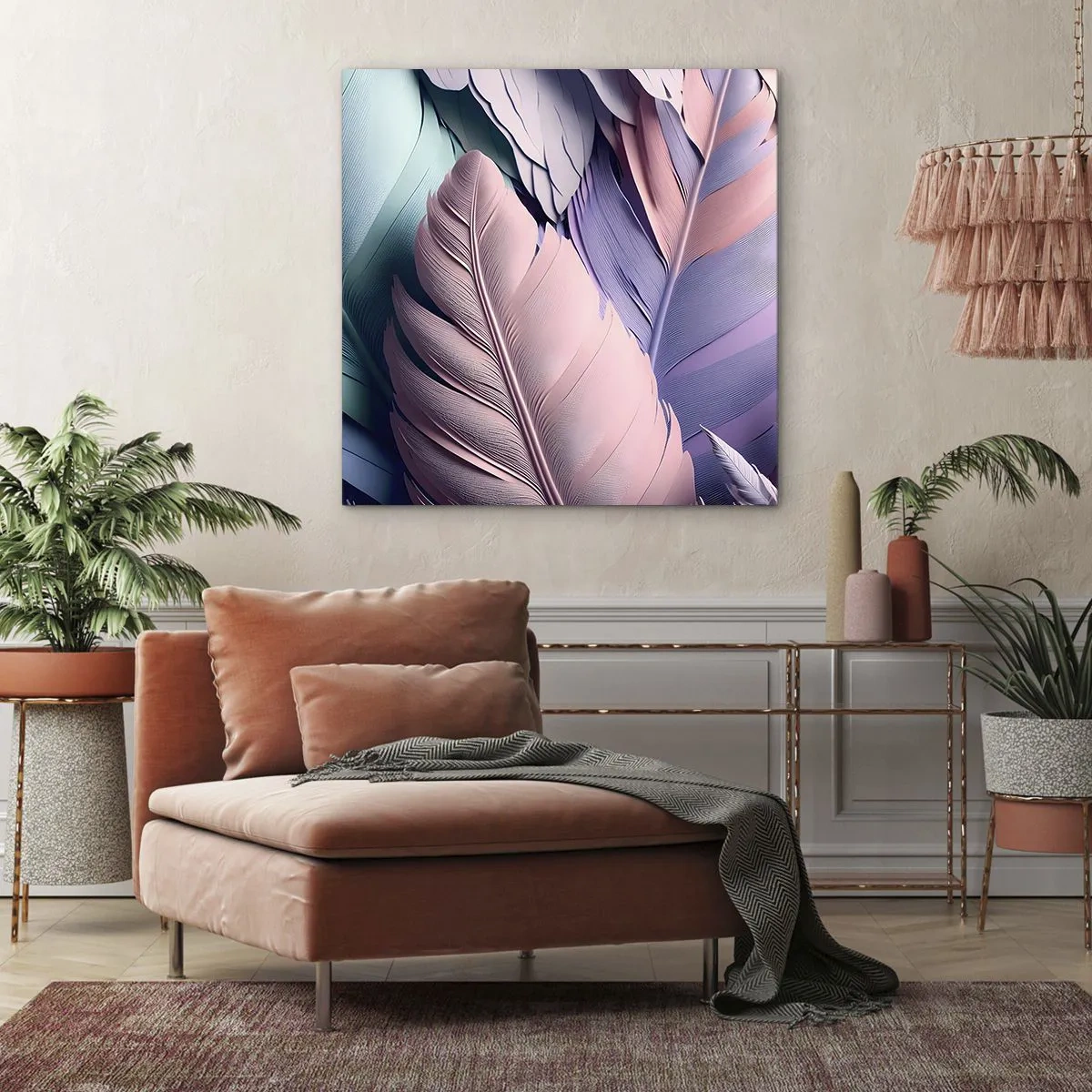 Quadro su tela - Stampe su Tela - Eleganza per uccelli - 30x30 cm