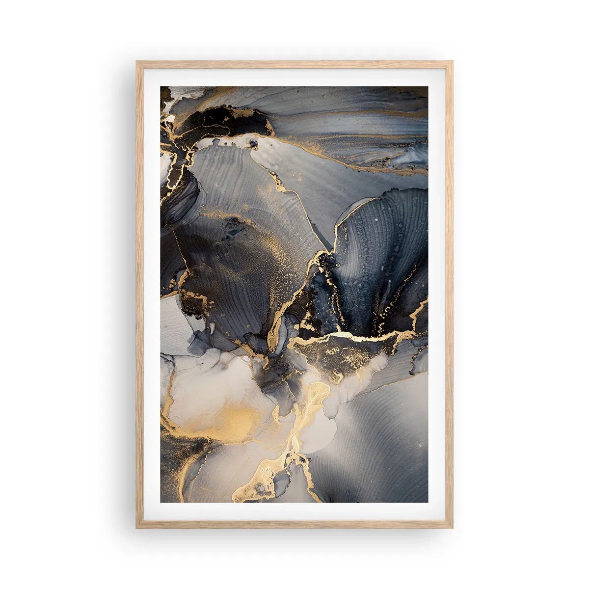 Poster in cornice rovere chiaro - Vita di pietra - 61x91 cm