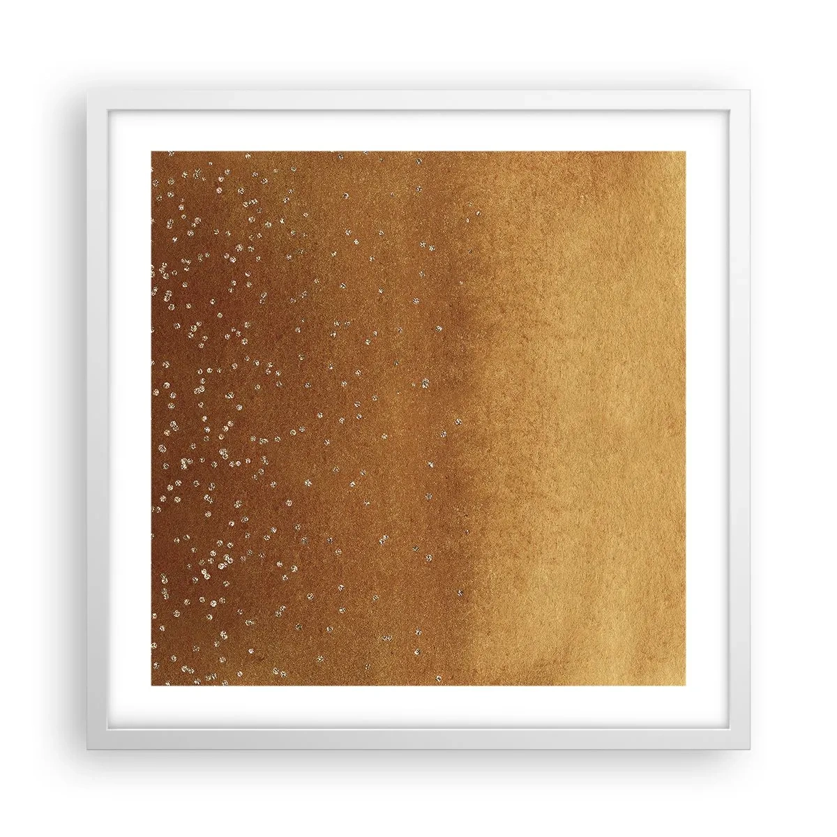 Poster in cornice bianca - La nascita della luce - 50x50 cm