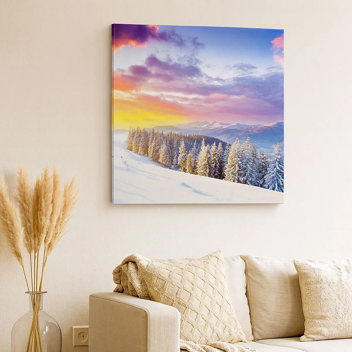 Quadro su tela - Stampe su Tela - Una bianca giornata - 30x30 cm