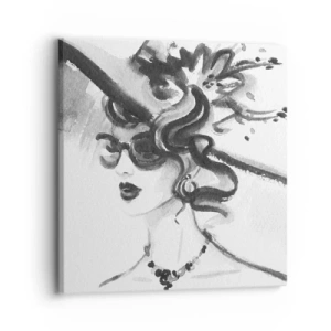Quadro su tela - Stampe su Tela - Donna di carattere - 30x30 cm