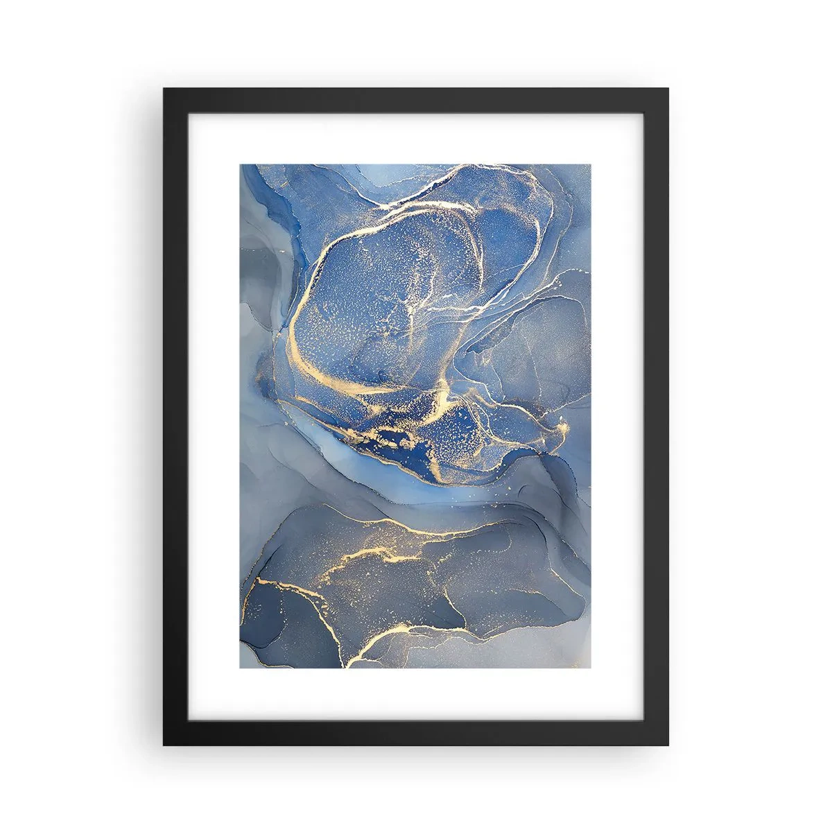 Poster in cornice nera - Polvere d'oro - 30x40 cm