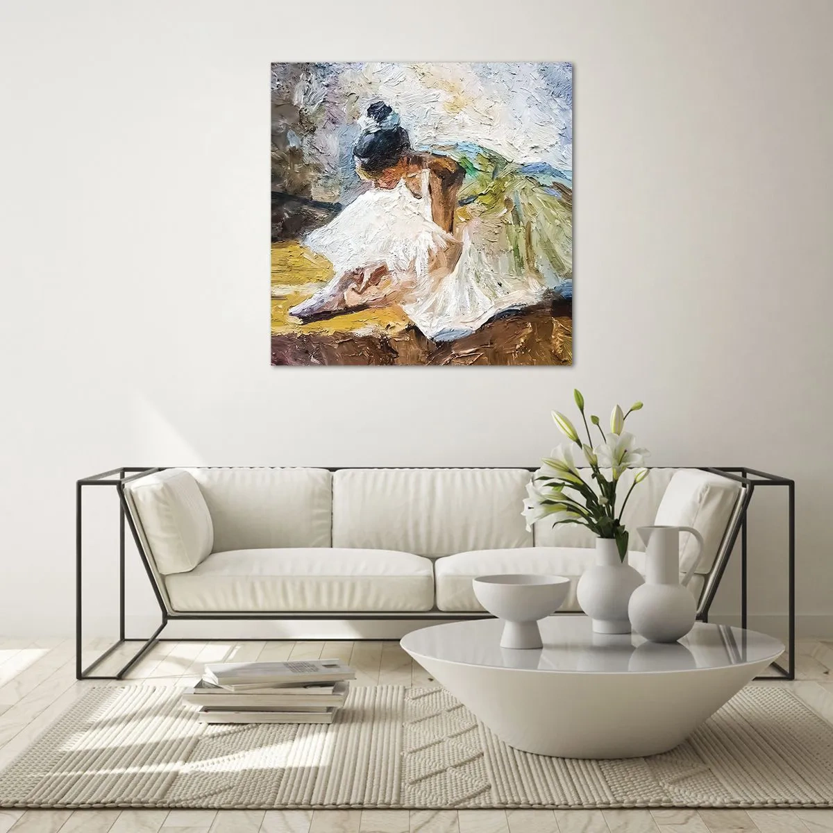 Quadro su vetro - Dal quadro di Degas - 30x30 cm