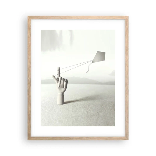 Poster in cornice rovere chiaro - Prova di forza - 40x50 cm