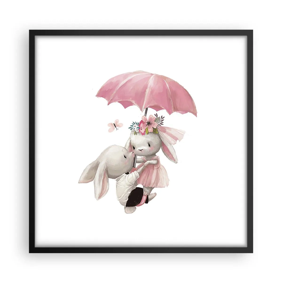 Poster in cornice nera - Questo è proprio amore - 50x50 cm