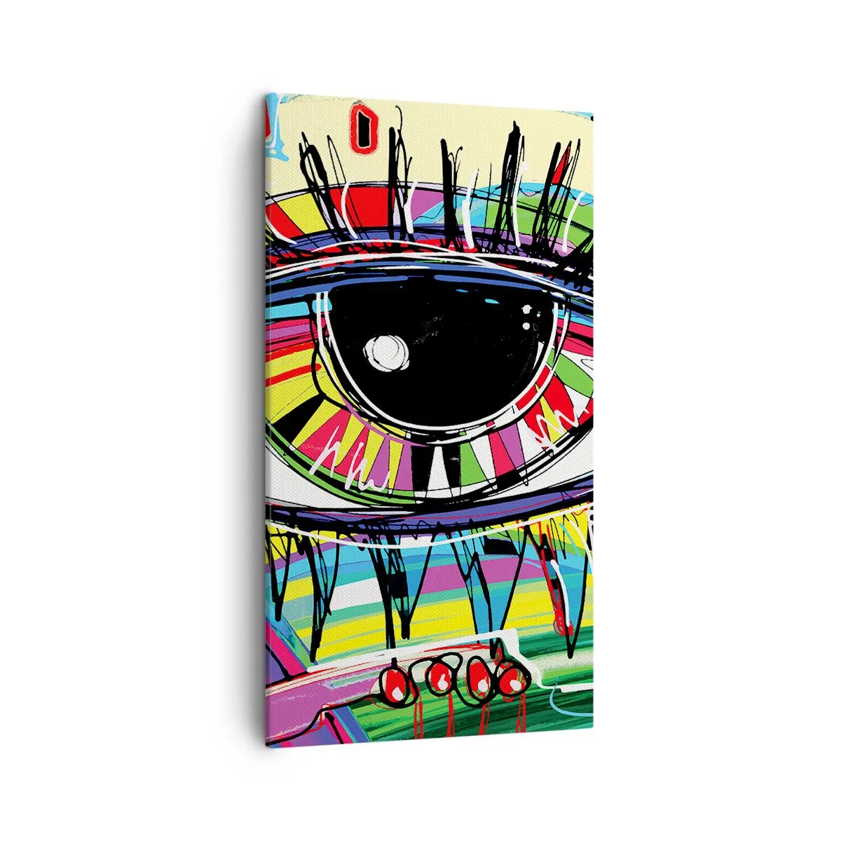 Quadro su tela - Stampe su Tela - Occhio colorato - anima colorata - 45x80 cm