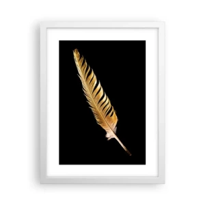 Poster in cornice bianca - Non una piuma qualsiasi.... - 30x40 cm
