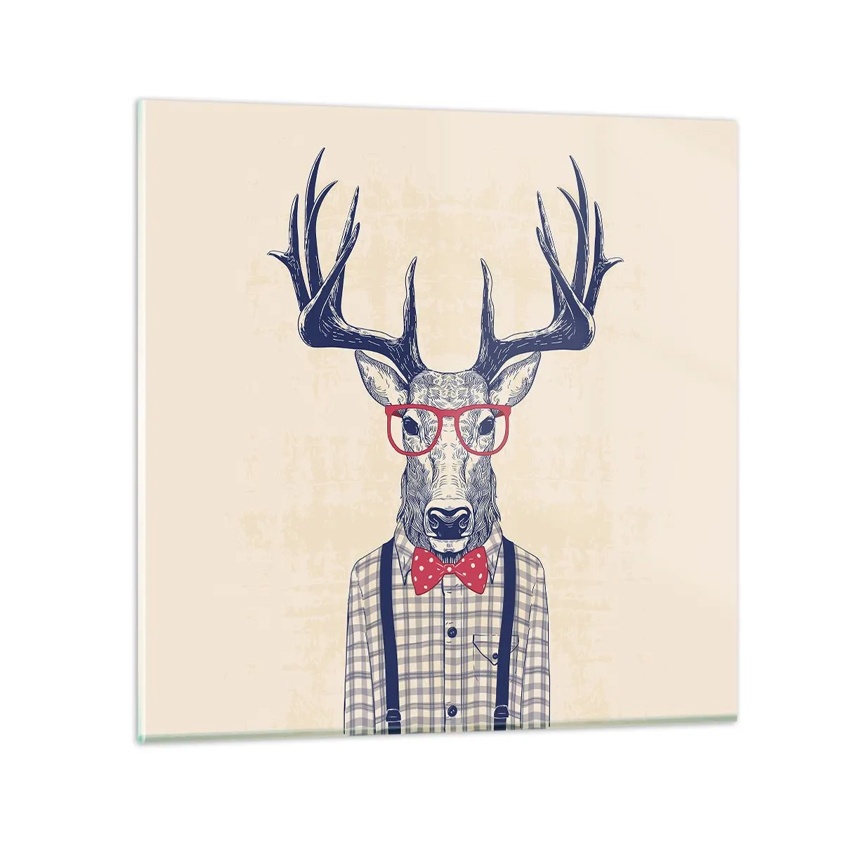 Quadro su vetro - Divertente stravaganza - 40x40 cm