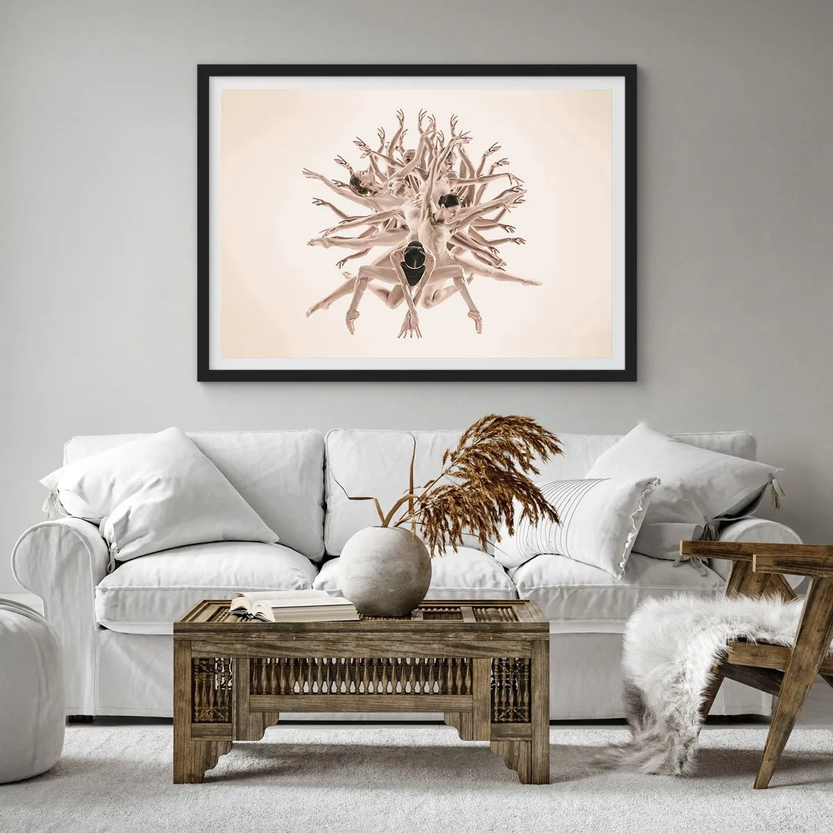 Poster in cornice nera - Fiorendo nella danza - 91x61 cm