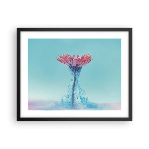 Poster in cornice nera - L'abbraccio che ravviva - 50x40 cm