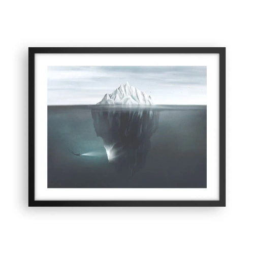 Poster in cornice nera - Mistero sottomarino - 50x40 cm