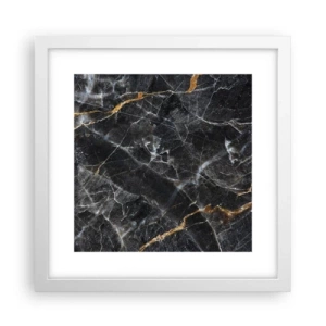 Poster in cornice bianca - La vita interiore delle pietre - 30x30 cm