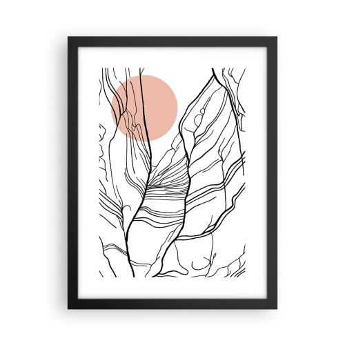 Poster in cornice nera - Nella rete dei rami - 30x40 cm