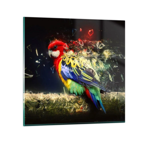 Quadro su vetro - Messaggero di luce - 30x30 cm