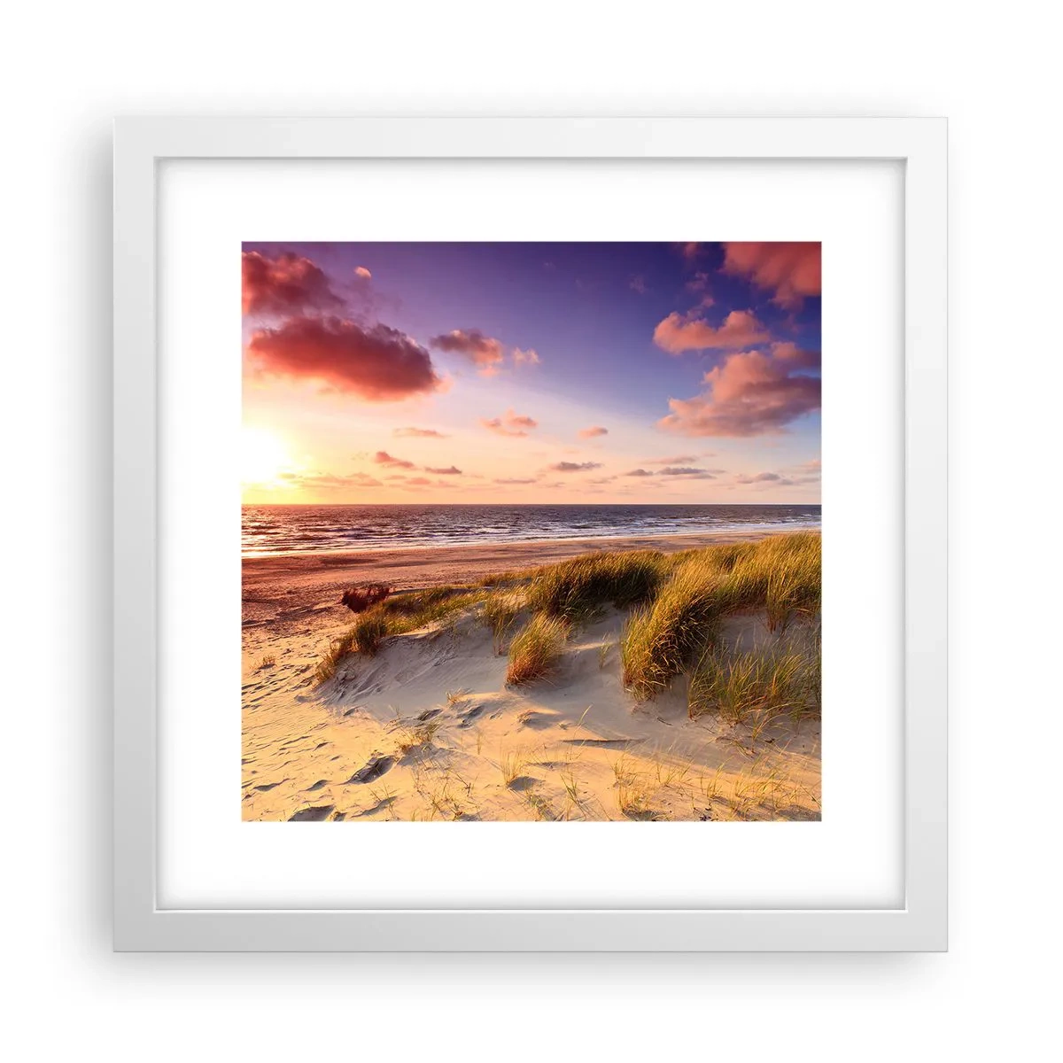 Poster in cornice bianca - L'aria già profuma di estate - 30x30 cm