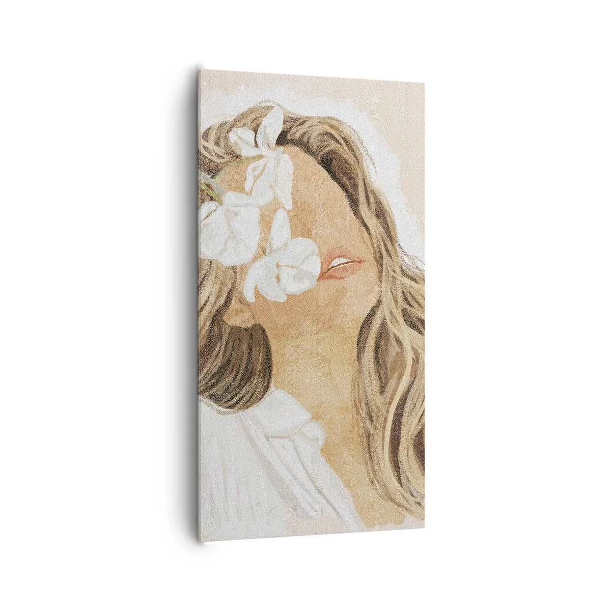 Quadro su tela - Stampe su Tela - In estasi tra i fiori - 65x120 cm