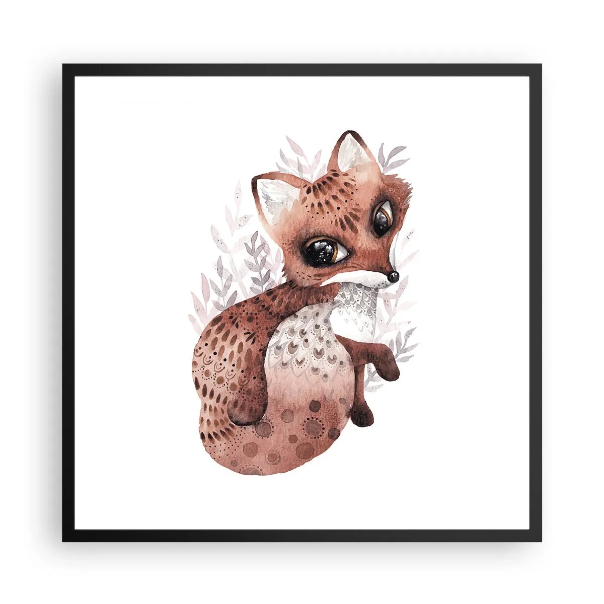 Poster in cornice nera - Semplicemente da amare - 60x60 cm