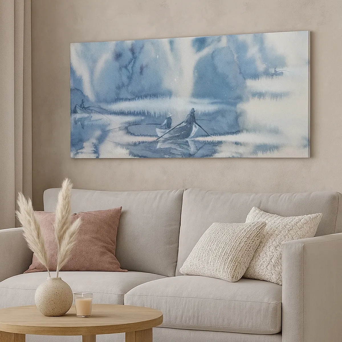 Quadro su tela - Stampe su Tela - I pescatori nel loro paradiso - 30x30 cm