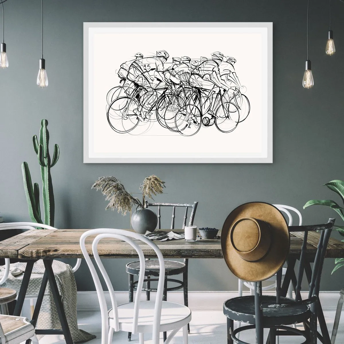 Poster in cornice bianca - Insieme - 40x30 cm