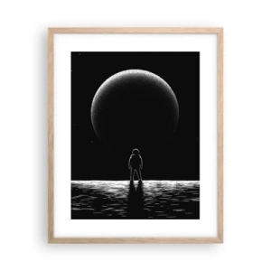 Poster in cornice rovere chiaro - Faccia a faccia - 40x50 cm