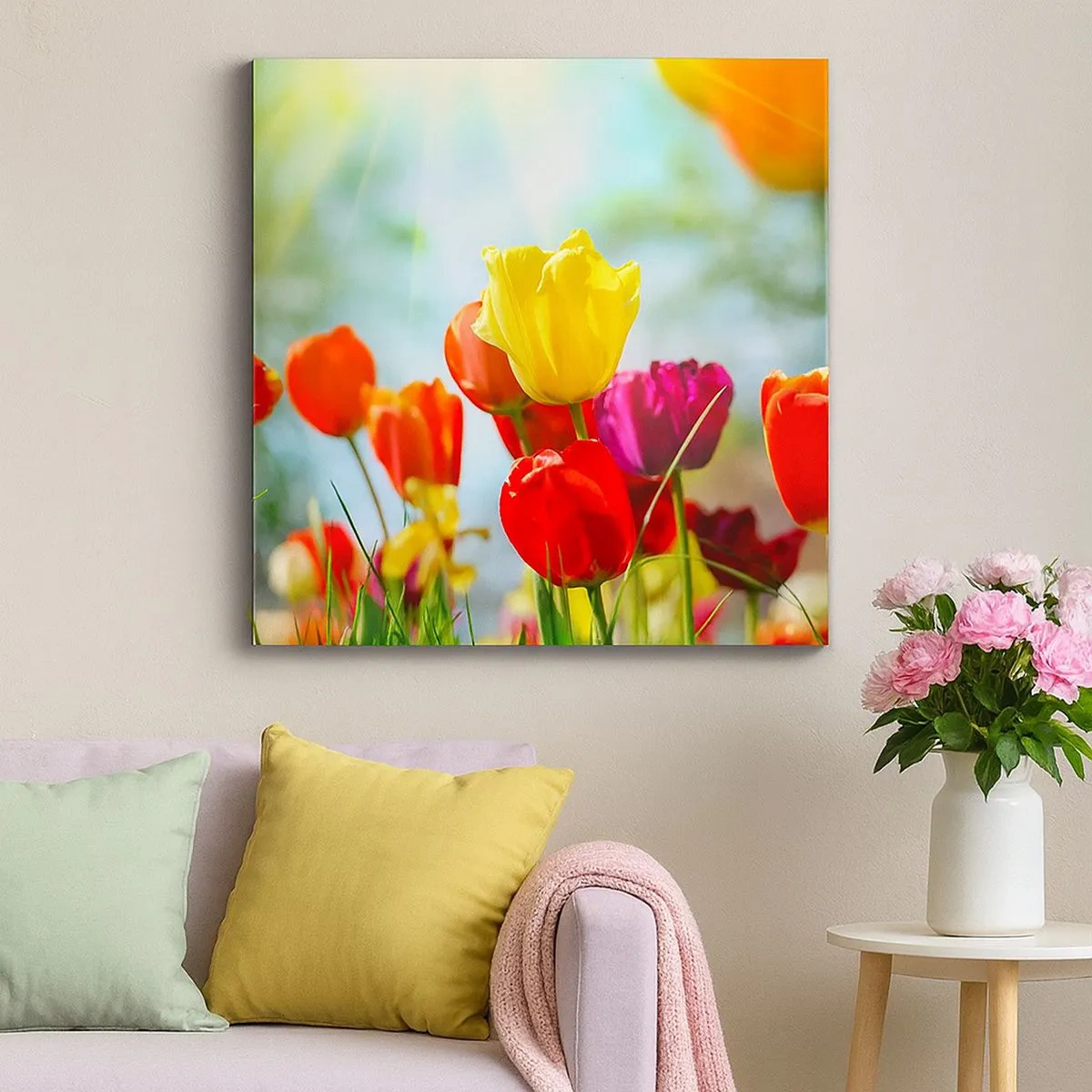 Quadro su tela - Stampe su Tela - Tutti i colori del sole - 30x30 cm