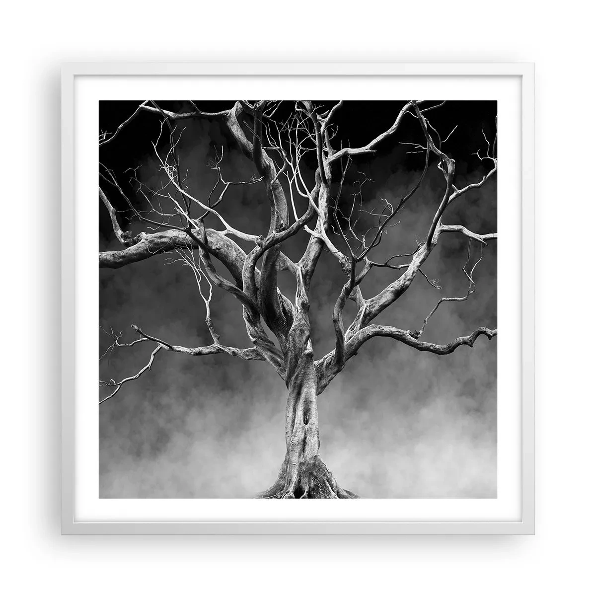 Poster in cornice bianca - Primordiale e sacro - 60x60 cm