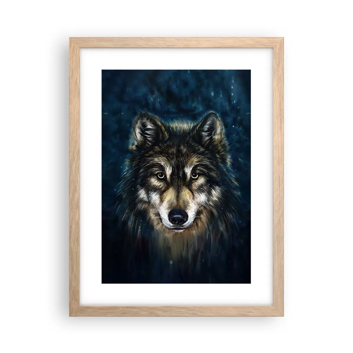 Poster in cornice rovere chiaro - Alfa? E omega - 30x40 cm