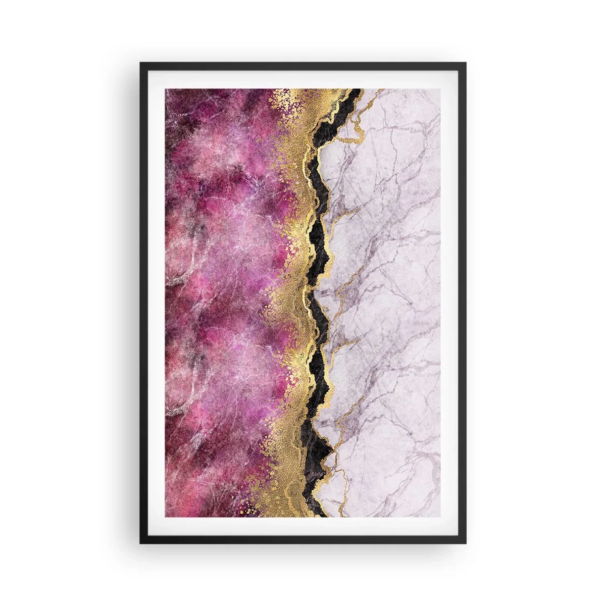 Poster in cornice nera - Sul confine - 61x91 cm
