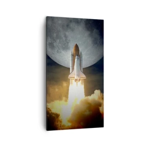 Quadro su tela - Stampe su Tela - L'inizio di un'avventura spaziale - 45x80 cm