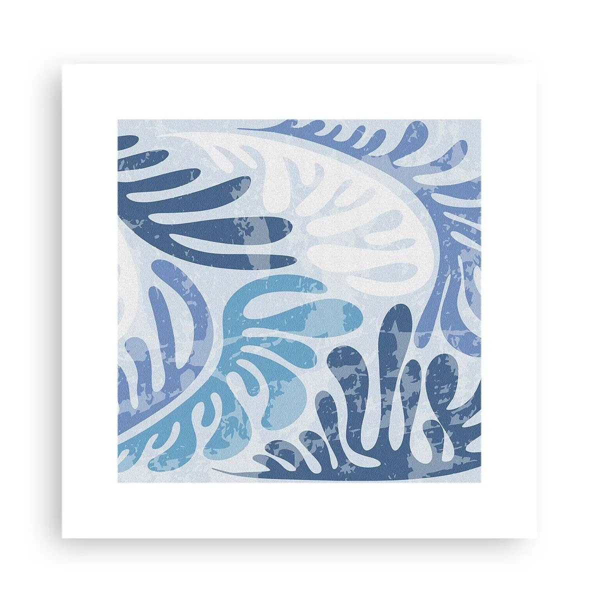 Poster - Felci blu - 30x30 cm