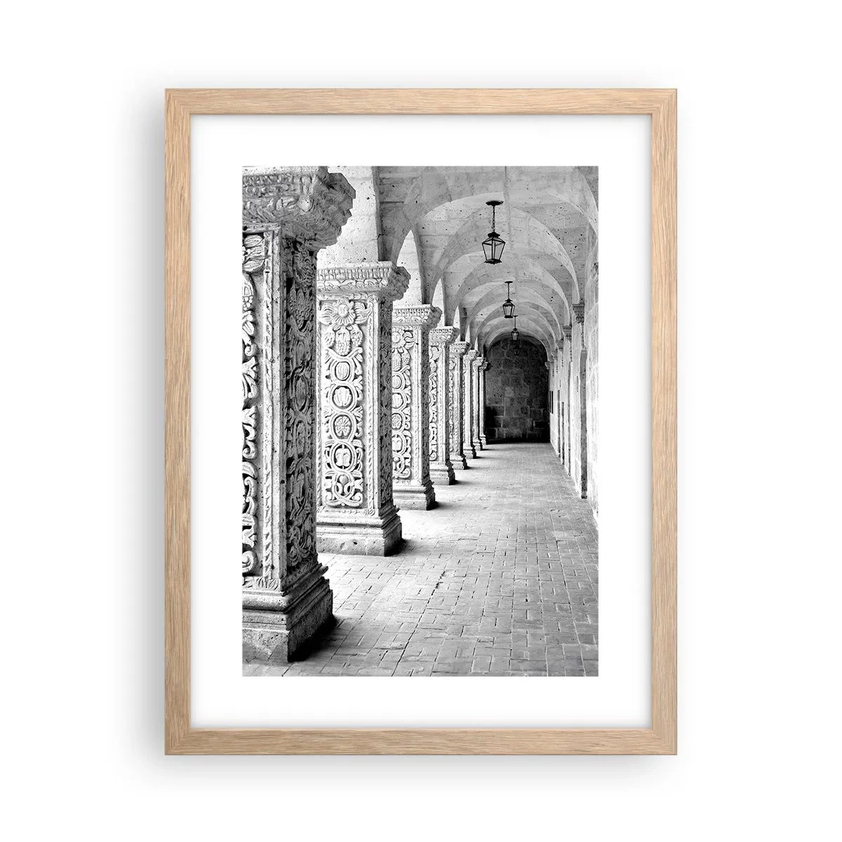 Poster in cornice rovere chiaro - Dove porterà? - 30x40 cm