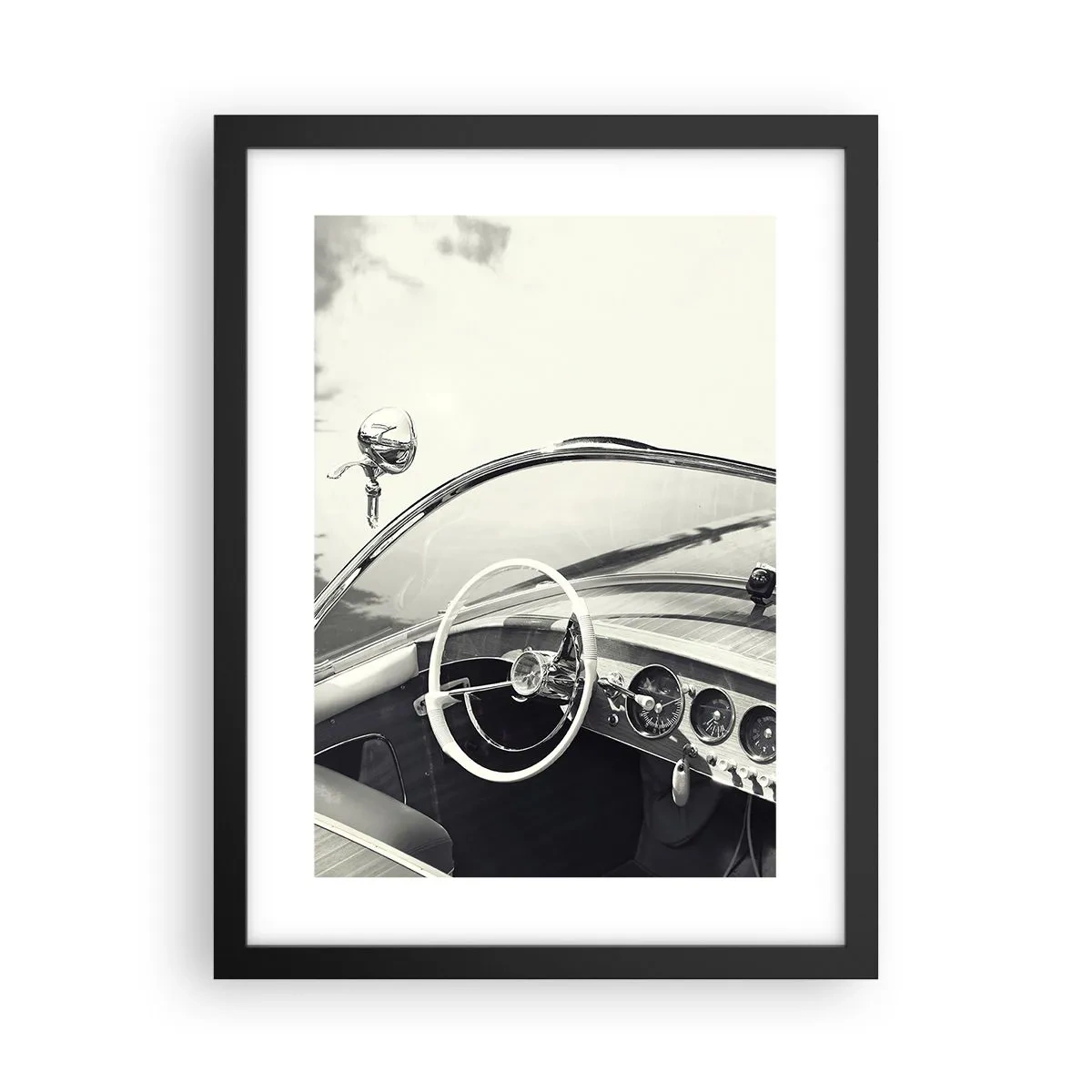 Poster in cornice nera - Il ricco e il povero - 30x40 cm