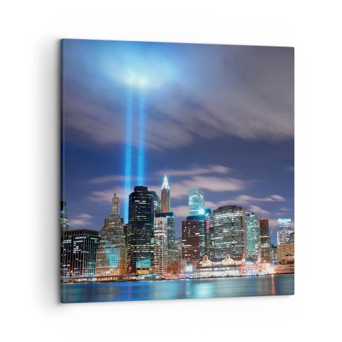 Quadro su tela - Stampe su Tela - Toccare il cielo con la luce - 50x50 cm