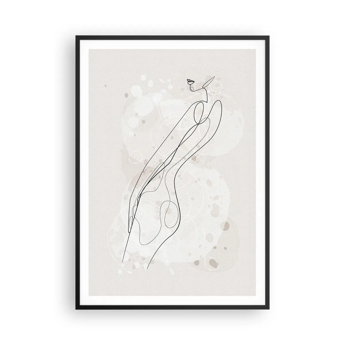 Poster in cornice nera - Errando con lo sguardo - 70x100 cm