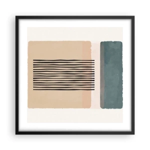 Poster in cornice nera - Tutto a posto - 50x50 cm